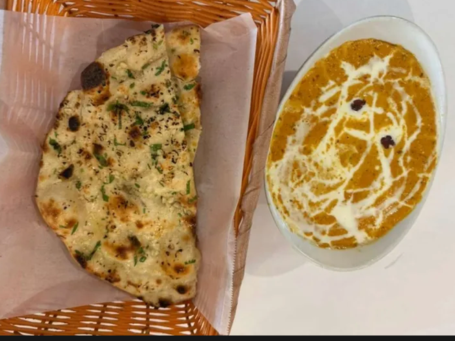 Paneer Beetroot Kofta Curry with Garlic Naan